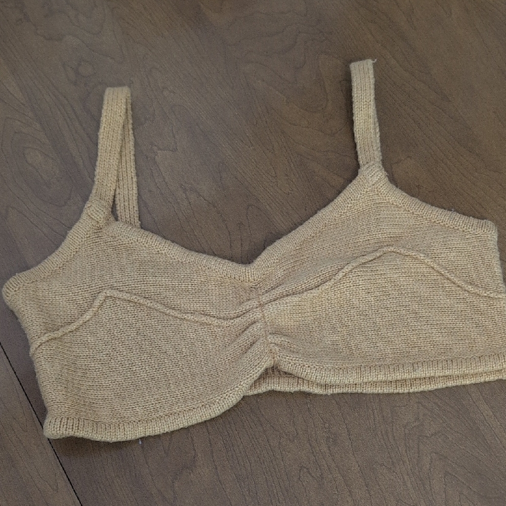 Forever 21 Tan Knit Bralette